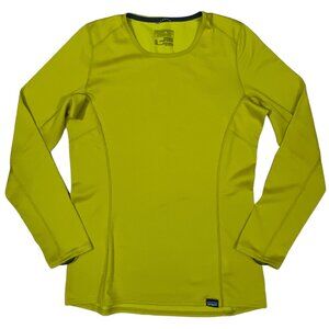 PATAGONIA CAPILENE shirt womens XS mustard long sleeve